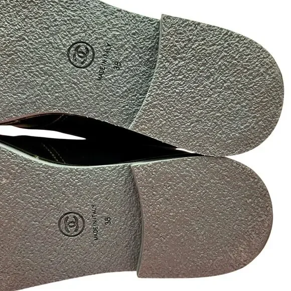 CHANEL Interlocking CC Logo Velvet Lace-Up Boots EU 38 US 8 Green Ankle Booties - Picture 12 of 16